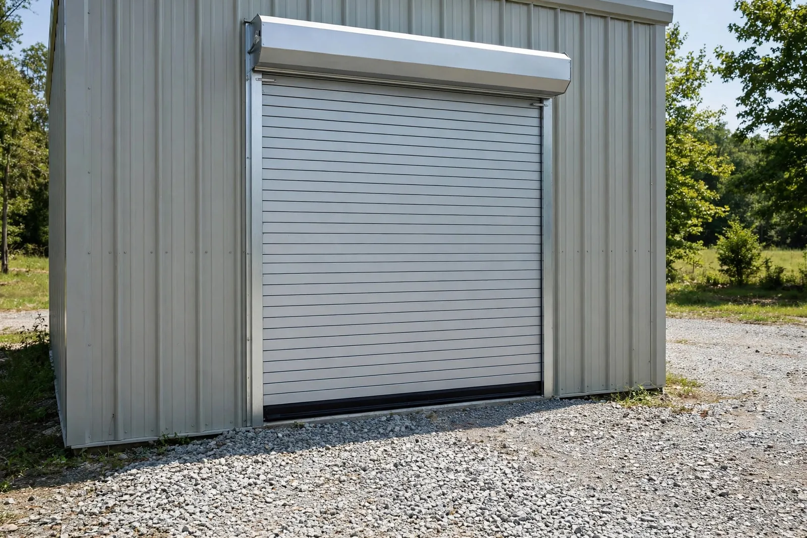 Commercial Garage Door Service —  Storage Building Door Back in Service in White Plains by Waldorf Garage Door Repair
