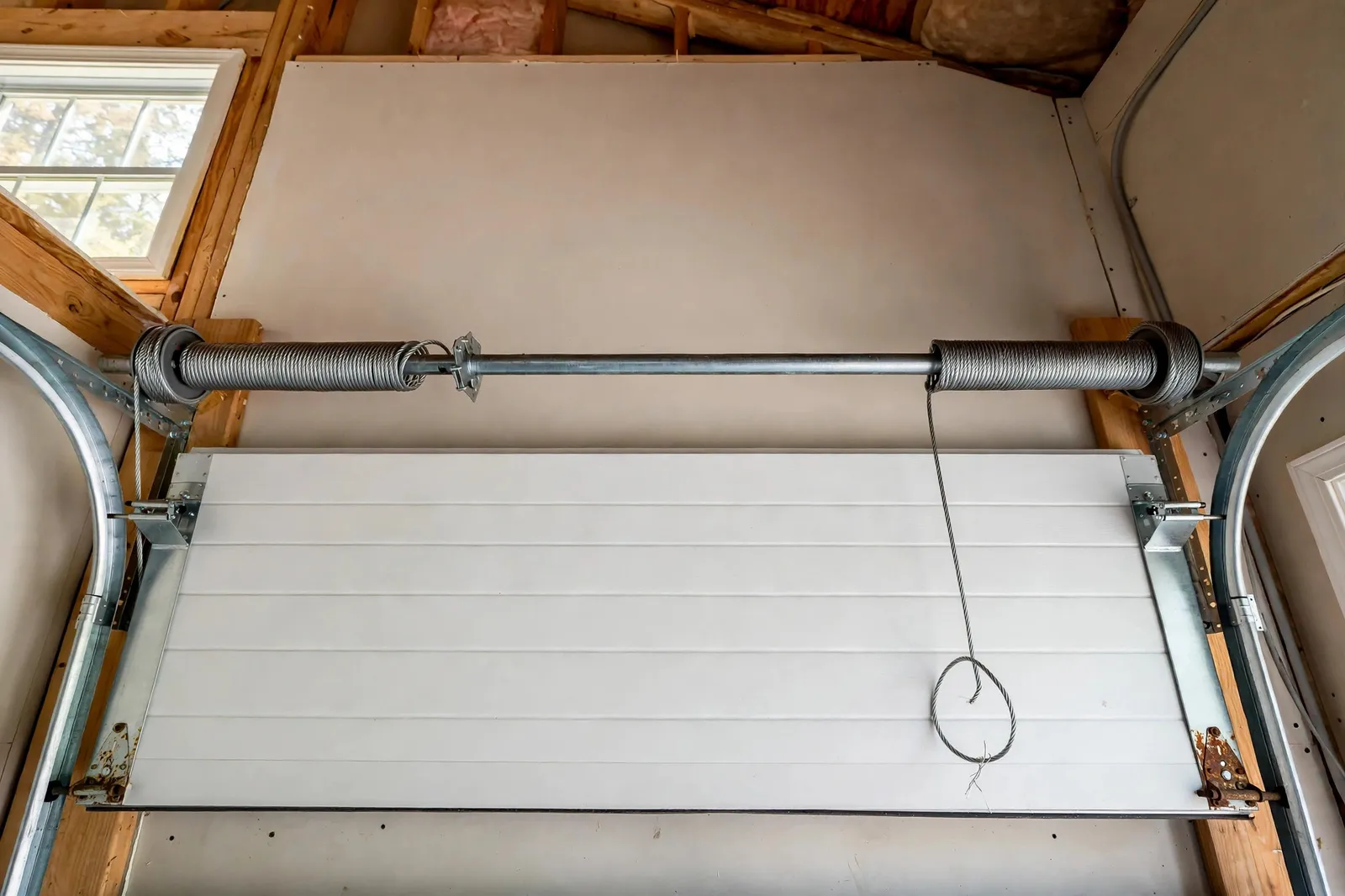 Before photo,  Snapped Cable Replaced in Pinefield, by Waldorf Garage Door Repair