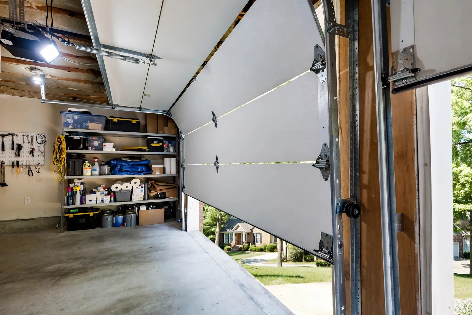 Garage Door Tune Ups and Maintenance —  Annual Tune Up on a Single Car Door in Wakefield by Waldorf Garage Door Repair