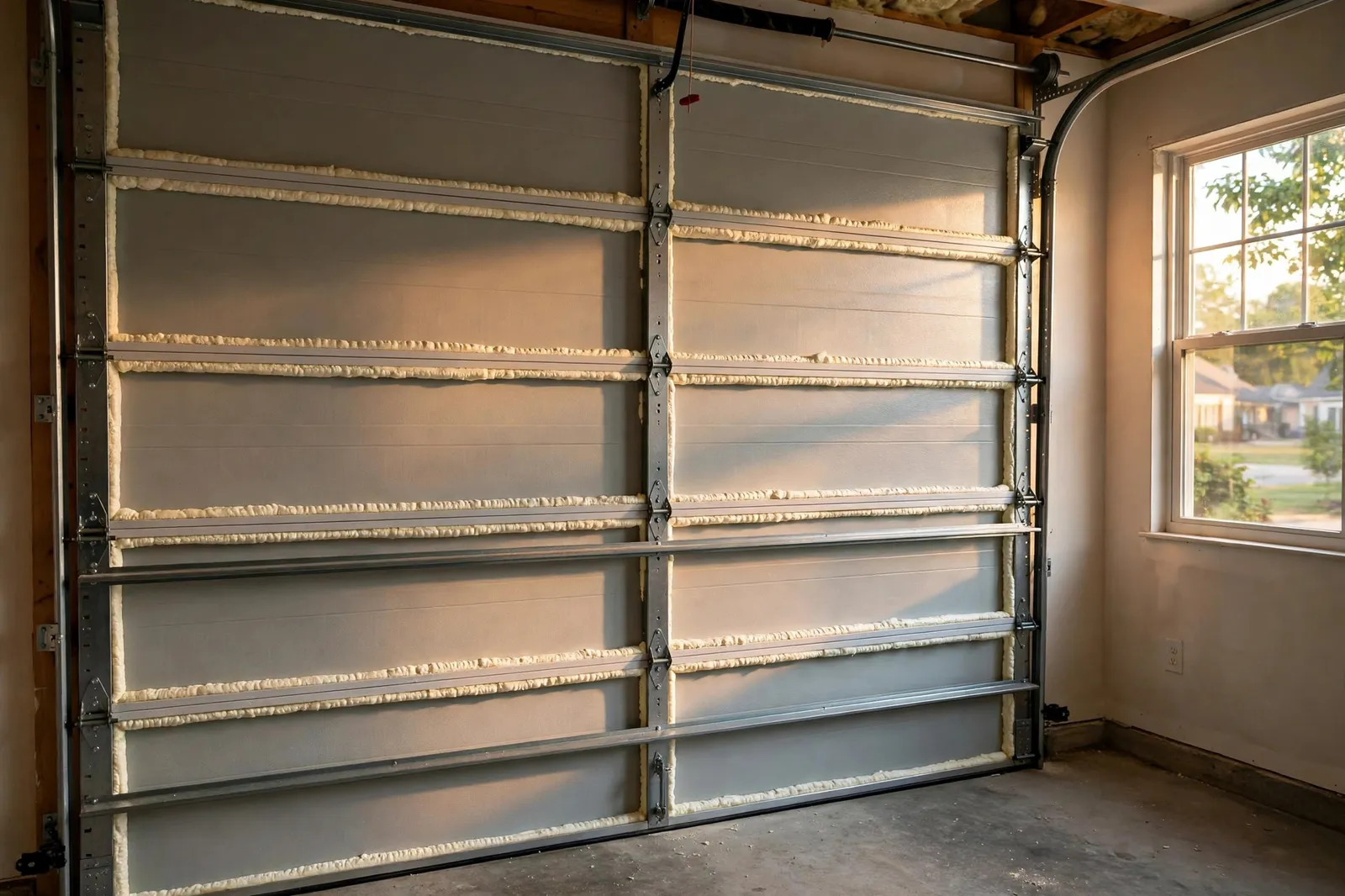 Insulated Garage Doors —  Insulated Steel Door for a Two Car Garage in St. Charles by Waldorf Garage Door Repair
